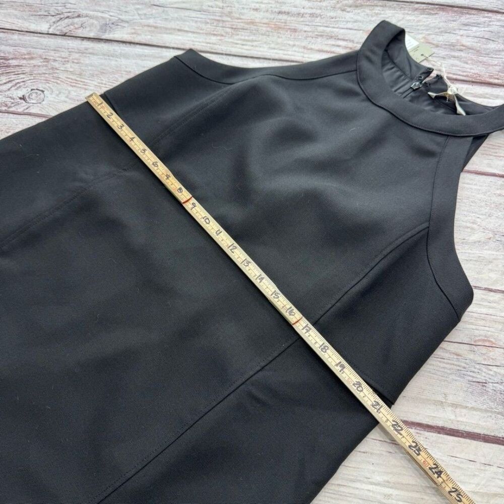 Boden Wool Blend Knee Length Sleeveless Dress Black Size 12 NEW - Picture 4 of 8
